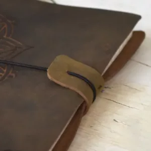 Leren Notitieboek Rustiek ontwerp je eigen gravering