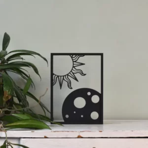 Floating Frames Houten lijstje transparant zon en maan