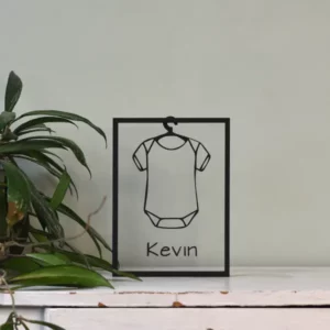 Floating Frames Houten lijstje transparant romper met naam