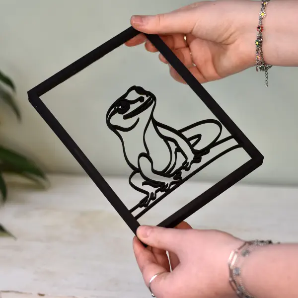 Floating Frames Houten lijstje transparant Gecko