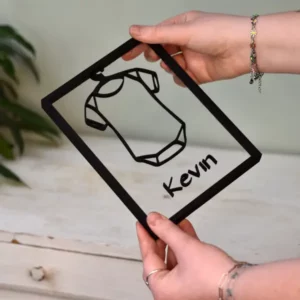 Floating Frames Houten lijstje transparant romper eigen naam