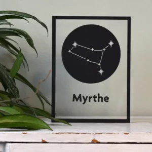 Floating Frames Houten lijstje transparant Sterrenbeeld eigen naam