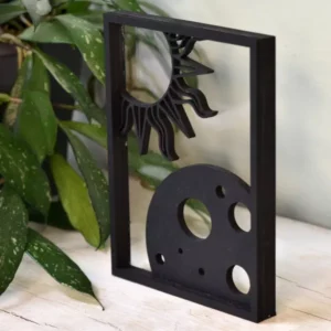 Floating Frames Houten lijstje transparant zon en maan