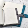 Vilten hervulbare notitieboeken met persoonlijke gravering gelinieerd en blanco papier