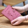 Vilten hervulbaar notitieboek A6 Roze met persoonlijke gravering
