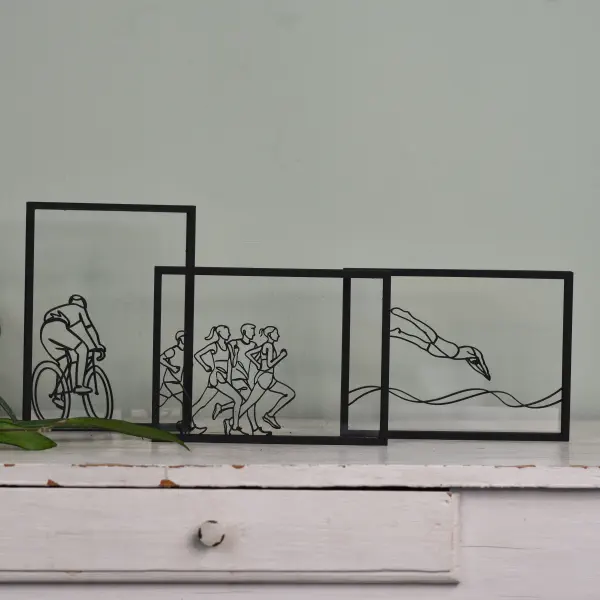 Cadre en bois - Cadres flottants - Nageur – Image 5