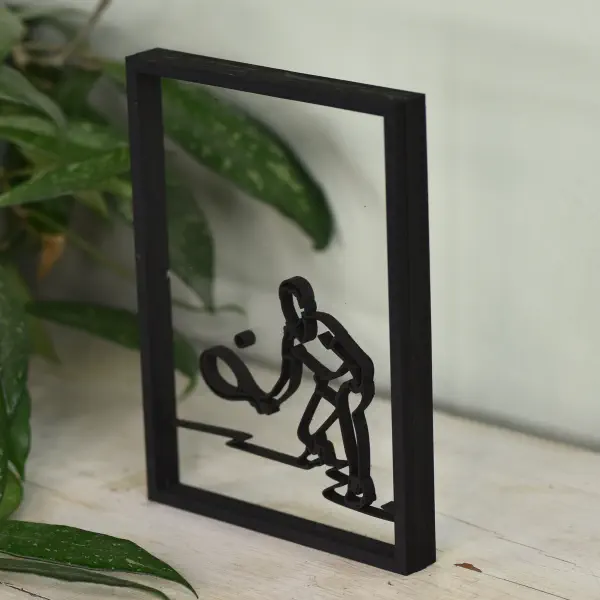 Cadre en bois - Cadres flottants - Joueur de tennis – Image 4