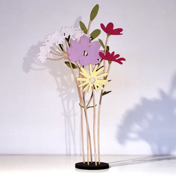 Houten bloemen als duurzaam alternatief voor verse bloemen