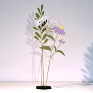 Duurzaam boeket van gelaserde houten bloemen – handgemaakt in Breda