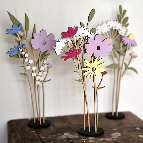 Houten bloemen cadeau – duurzaam en zonder water